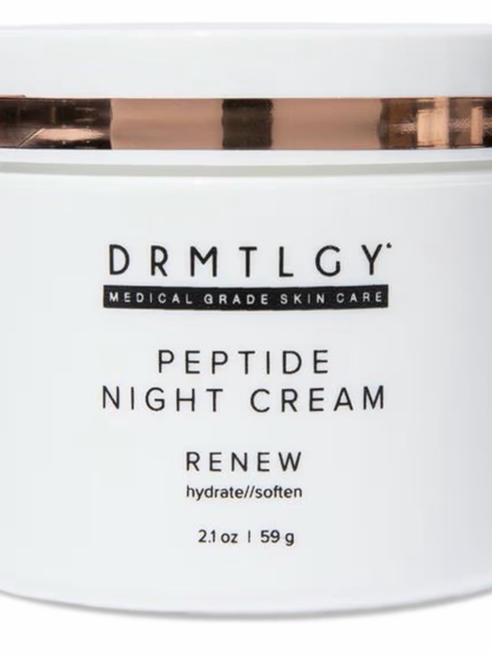 DRMTLGY Peptide Night Cream Renew — White Hydrating Night Moisturizer